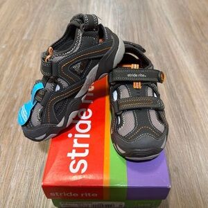 Stride Rite Made2Play Toddler 10 Boys Sandals – Brown, Washable, Ortholite